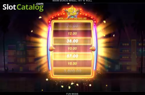 Οθόνη6. Miami Bonus Wheel Hit 'n' Roll Κουλοχέρης