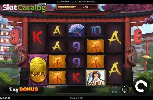 Οθόνη3. Megaways Bushido Princess Κουλοχέρης