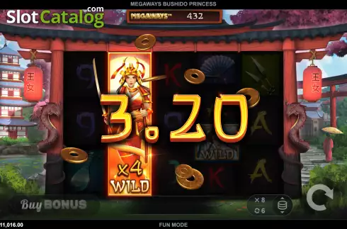 Οθόνη4. Megaways Bushido Princess Κουλοχέρης