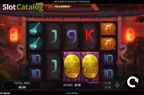 Οθόνη6. Megaways Bushido Princess Κουλοχέρης