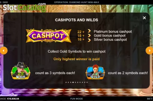 Οθόνη9. Operation: Diamond Hunt Mini-max Κουλοχέρης 