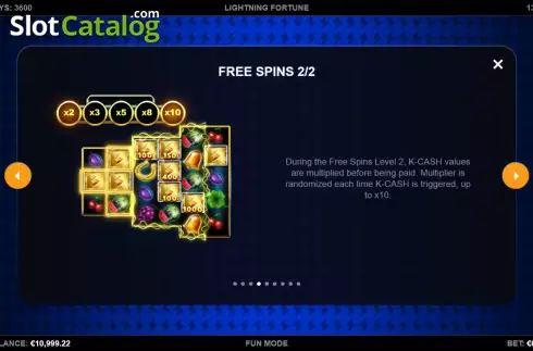 Οθόνη8. Lightning Fortune Κουλοχέρης