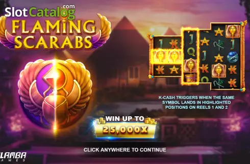 Οθόνη2. Flaming Scarabs Κουλοχέρης 