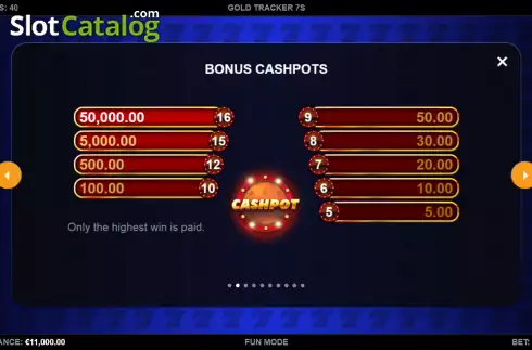 Οθόνη7. Gold Tracker 7's Κουλοχέρης 