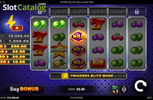 Οθόνη4. Hyper Blitz Hold and Win Κουλοχέρης