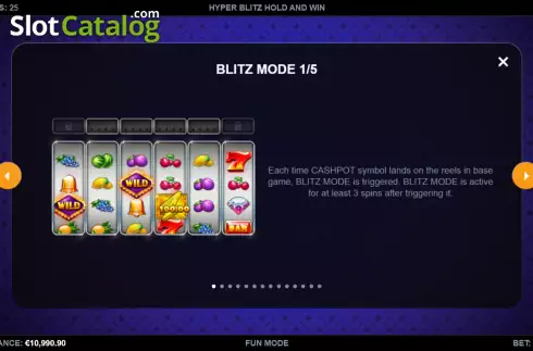 Οθόνη5. Hyper Blitz Hold and Win Κουλοχέρης