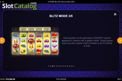 Οθόνη7. Hyper Blitz Hold and Win Κουλοχέρης