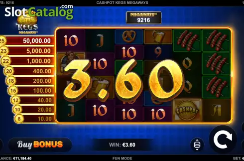 Οθόνη3. Cashpot Kegs Megaways Κουλοχέρης