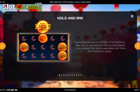 Οθόνη5. Moonrise Fortunes Hold & Win Κουλοχέρης
