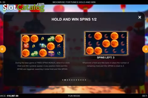 Οθόνη6. Moonrise Fortunes Hold & Win Κουλοχέρης