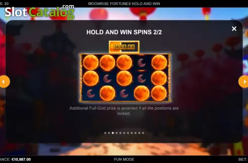 Οθόνη7. Moonrise Fortunes Hold & Win Κουλοχέρης