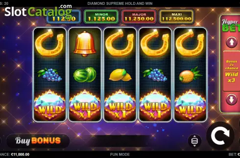 Οθόνη2. Diamond Supreme Hold and Win Κουλοχέρης