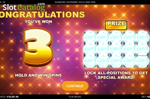 Οθόνη4. Diamond Supreme Hold and Win Κουλοχέρης