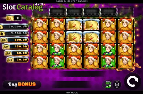 Οθόνη2. Santa Blitz Hold and Win Κουλοχέρης