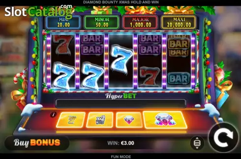 Οθόνη3. Diamond Bounty Xmas Hold and Win Κουλοχέρης 