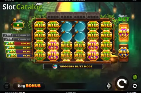 Οθόνη2. Clover Blitz Hold and Win Κουλοχέρης