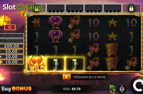 Οθόνη3. Ramses Blitz Hold and Win Κουλοχέρης 
