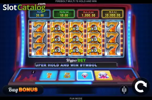 Οθόνη2. Firebolt Multi 7s Hold and Win Κουλοχέρης