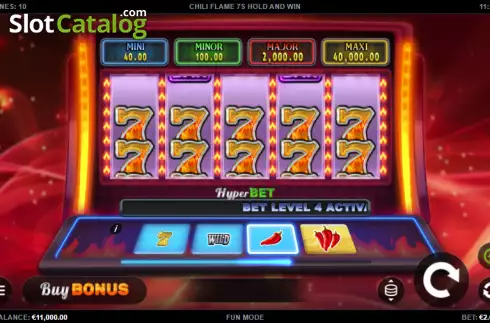 Οθόνη2. Chili Flame 7s Hold and Win Κουλοχέρης