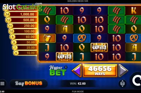 Οθόνη3. Golden Kegs 50K Κουλοχέρης