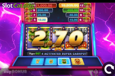Οθόνη3. Joker Spark 7s Κουλοχέρης