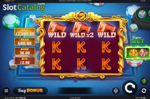 Οθόνη2. Snake Fortune Hold and Win Κουλοχέρης