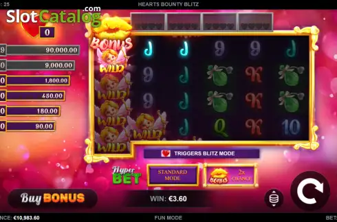 Οθόνη3. Hearts Bounty Blitz Κουλοχέρης