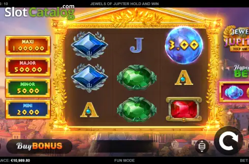 Οθόνη2. Jewels of Jupiter Hold and Win Κουλοχέρης