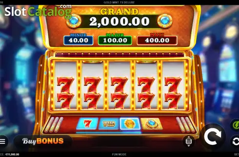 Οθόνη2. Gold Mint 7s Deluxe Κουλοχέρης 
