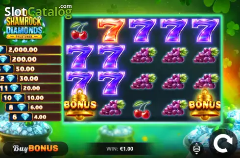 Οθόνη3. 40 Shamrock Diamonds PrizeTower Κουλοχέρης