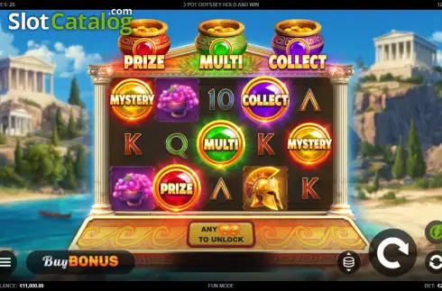 Οθόνη2. 3 Pot Odyssey Hold and Win Κουλοχέρης 