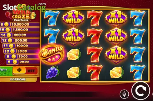 Οθόνη2. 40 Wild Craze PrizeTower Κουλοχέρης