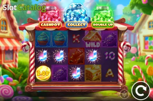 Οθόνη3. 3 Candy Pots Κουλοχέρης 
