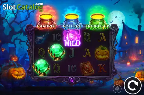 Οθόνη3. 3 Haunted Cauldrons Hold and Win Κουλοχέρης 