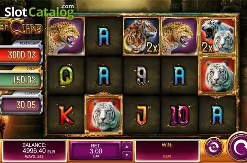 Οθόνη2. Tiger Claws (Kalamba Games) Κουλοχέρης
