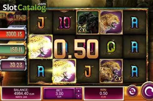 Οθόνη3. Tiger Claws (Kalamba Games) Κουλοχέρης