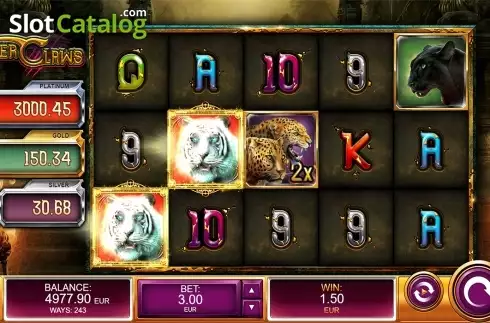 Οθόνη6. Tiger Claws (Kalamba Games) Κουλοχέρης