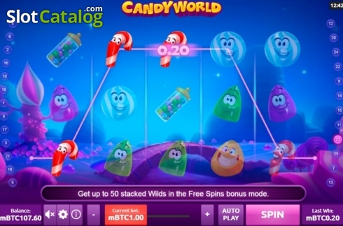 Οθόνη5. Candy World (Rakki) Κουλοχέρης 