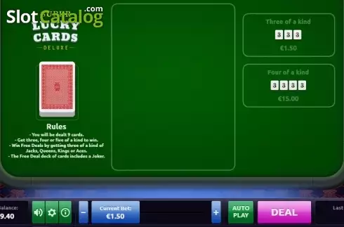 Οθόνη2. Super Lucky Cards Deluxe Κουλοχέρης