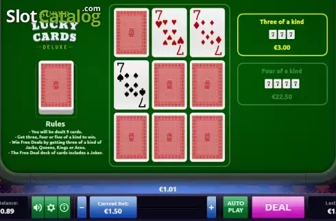 Οθόνη5. Super Lucky Cards Deluxe Κουλοχέρης