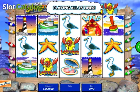 Οθόνη3. Lucky Larry's Lobstermania (King Show Games) Κουλοχέρης