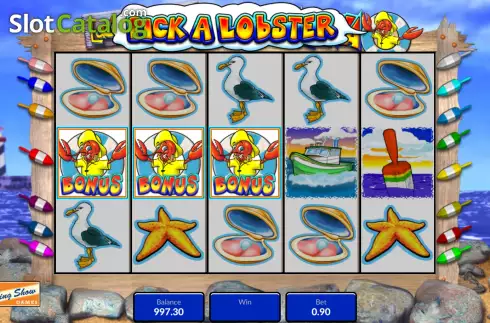 Οθόνη8. Lucky Larry's Lobstermania (King Show Games) Κουλοχέρης