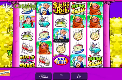 Οθόνη3. Stinkin' Rich (King Show Games) Κουλοχέρης