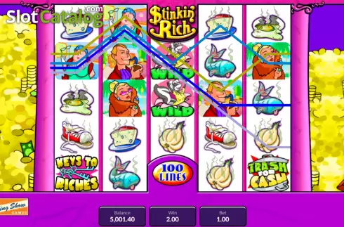 Οθόνη4. Stinkin' Rich (King Show Games) Κουλοχέρης