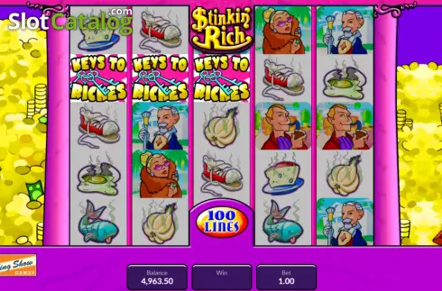 Οθόνη9. Stinkin' Rich (King Show Games) Κουλοχέρης