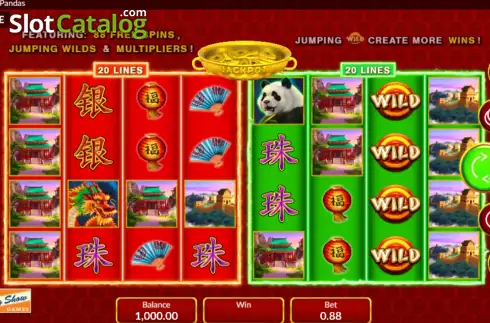 Οθόνη2. Dragons vs. Pandas Κουλοχέρης 