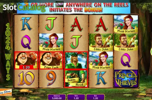 Οθόνη3. Prince of Thieves Κουλοχέρης 