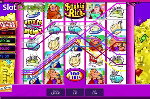 Οθόνη3. Stinkin' Rich Super Rich Re-Spins Κουλοχέρης