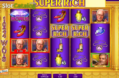 Οθόνη3. Super Rich (King Show Games) Κουλοχέρης