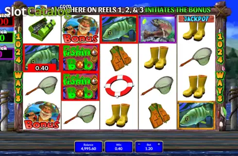 Οθόνη3. Fishing Bob 1024 Ways Κουλοχέρης 